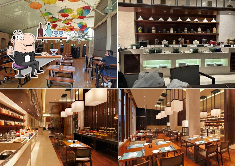 Take a seat at one of the tables at 3 Spices