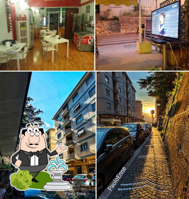 La esterno e interni del ristorante