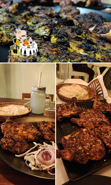 Tandoori chicken at D Russian brew House