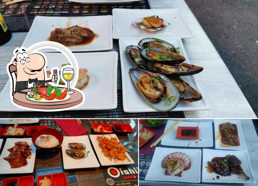 Scegli tra i vari piatti di mare offerti a Oishii