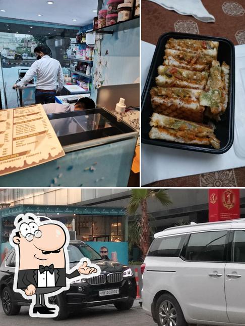 The interior of Brewbakes ludhiana outlet