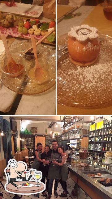 La foto di cibo e interni da La dispensa salumeria alcolica