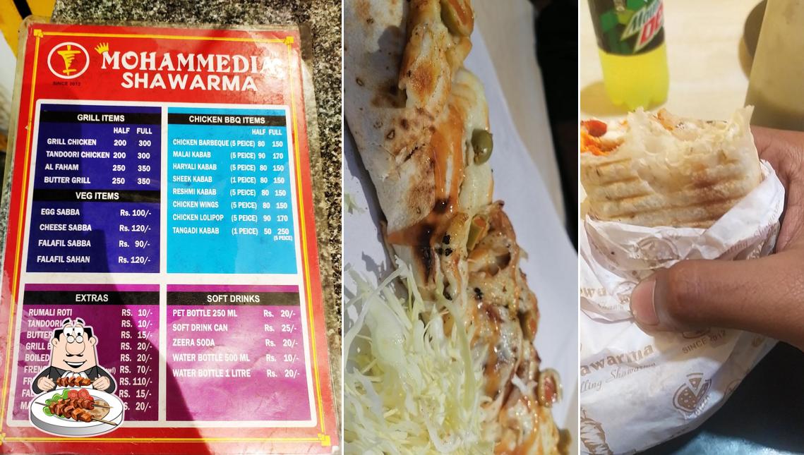 Food at Mohammedia Shawarma