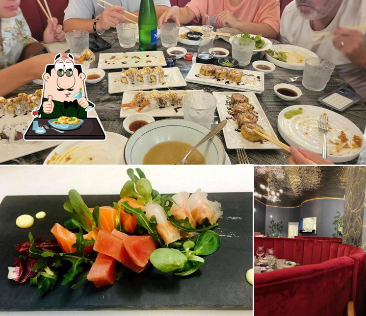 Tra le varie cose da Miyabi Fusion Restaurant si possono trovare la cibo e interni