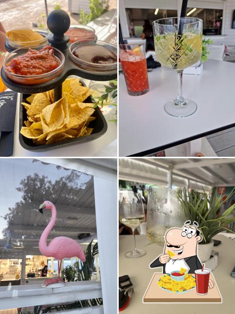 Nachos al Beach bar Flamingo