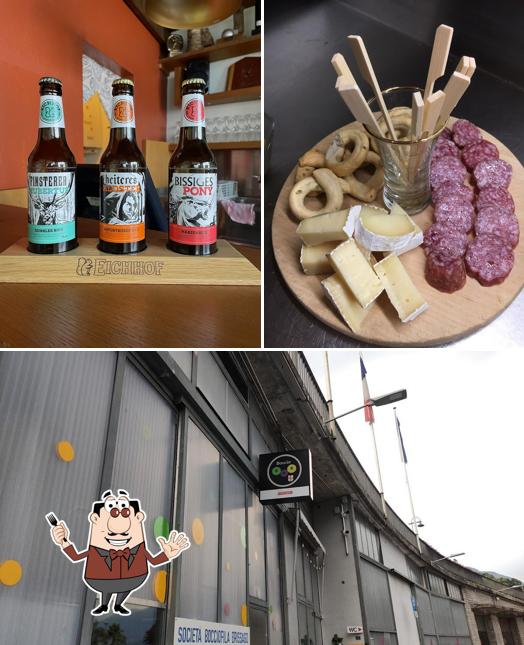 Tra le diverse cose da Bocciodromo Brissago - Bar Boccio si possono trovare la cibo e birra