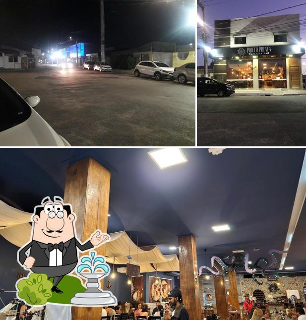 O exterior do Porto Pirata Pizzaria