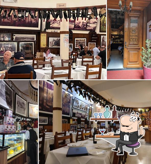 O interior do Cantina do Gigio