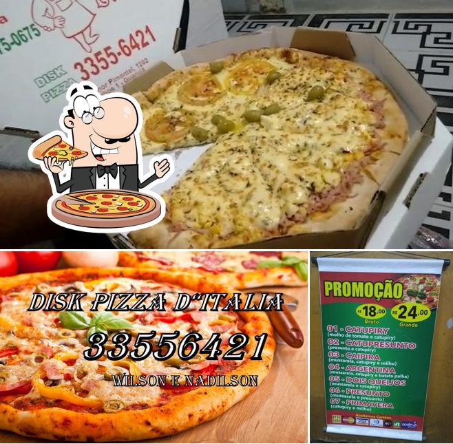 Experimente diferentes variedades de pizza