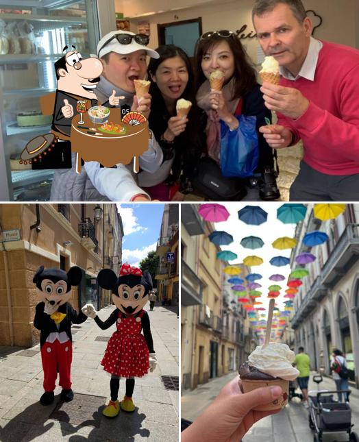 Platti al Gelateria Leinardi