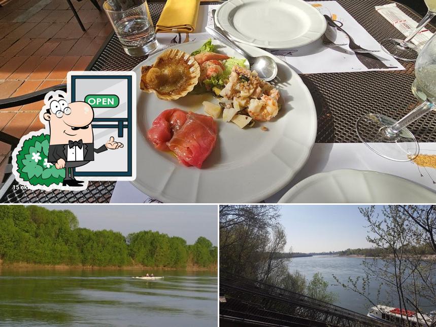 La esterno e interni del ristorante