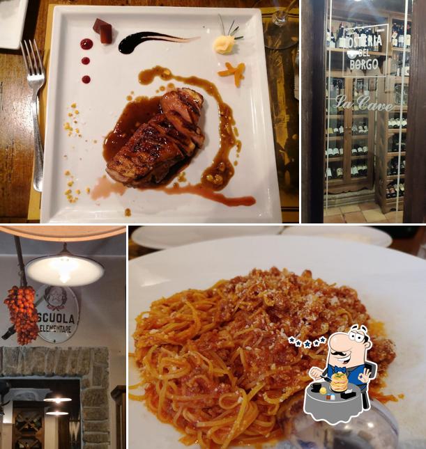 Platti al Osteria del Borgo