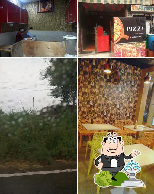 The exterior of Pizza Cafe