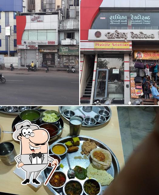 The exterior of Radhika Restaurant