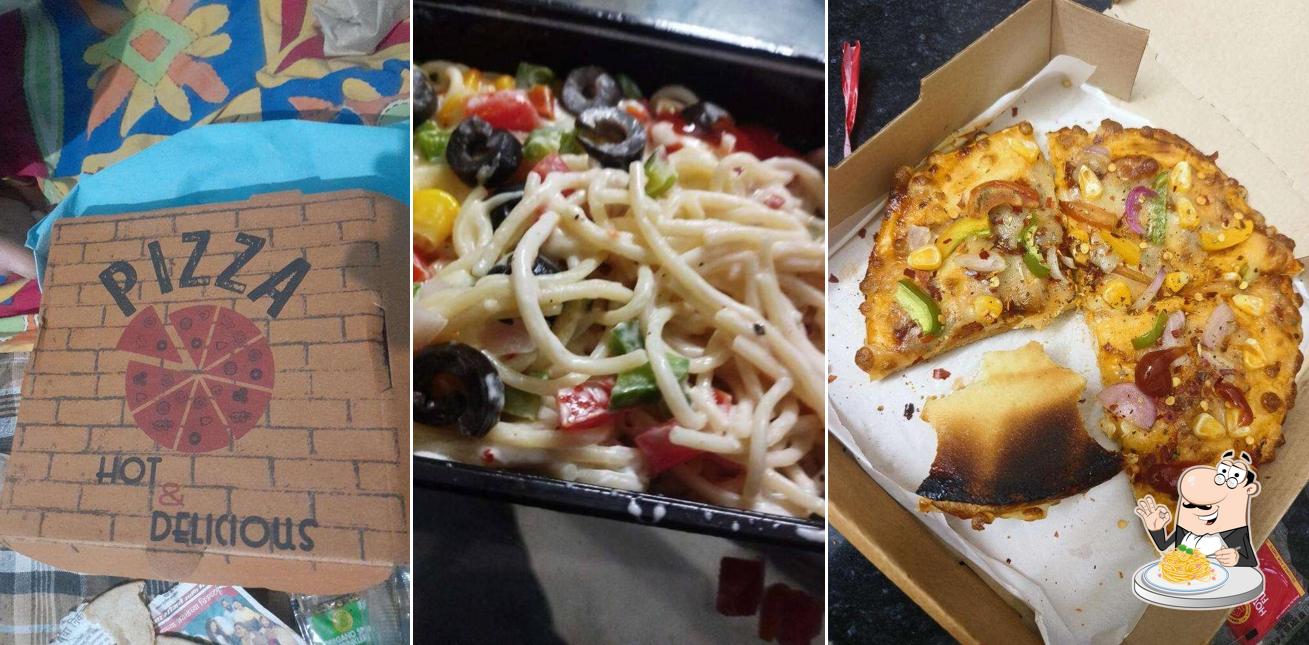 Spaghetti carbonara at Pizza Burger Factory