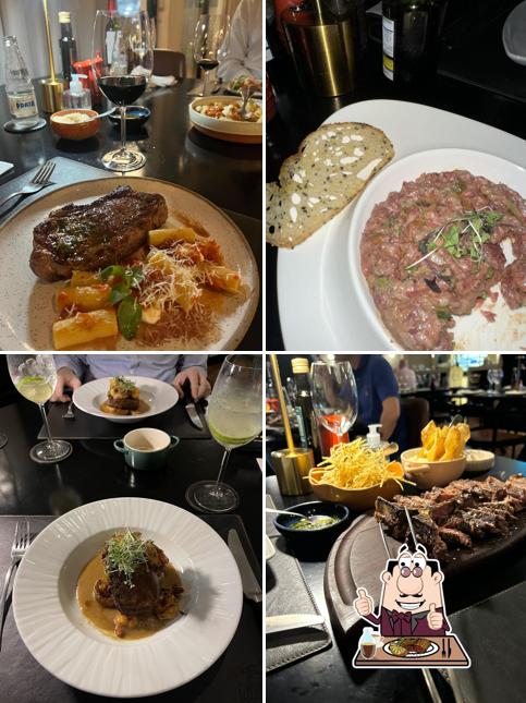 Tartare de carne em Charcoal Restaurante