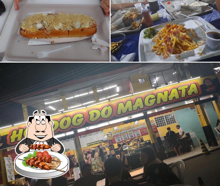 Comida em Hot Dog do Magnata