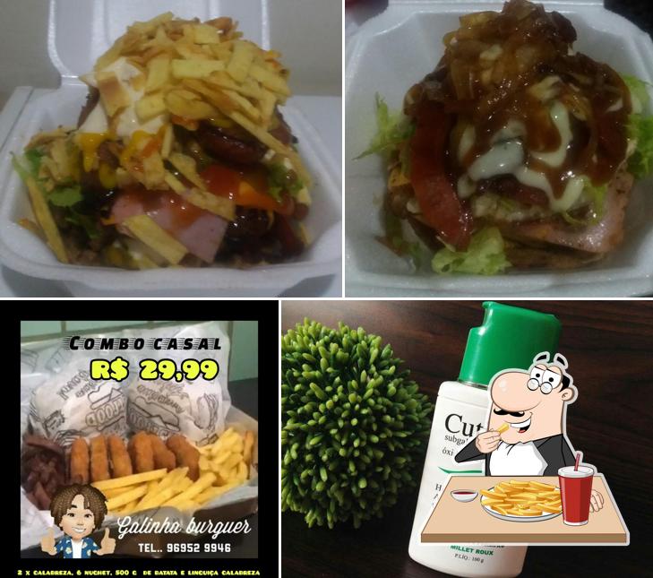 Batata frita em Hamburgueria do Galinha