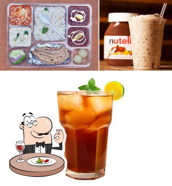 This is the picture depicting food and beverage at Shake n bake