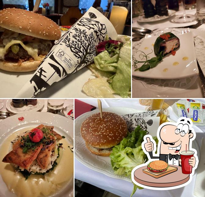 Concediti un bell'hamburger a Zunfthaus zur Zimmerleuten