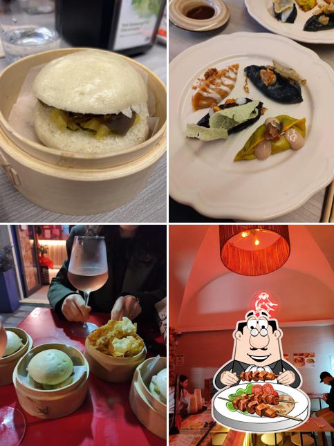 Questa è la foto che presenta la cibo e interni di Badú Bari - Bao & Dumpling
