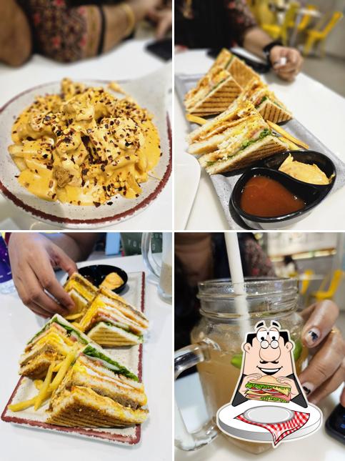 Club sandwich at Maanimma's Cafe