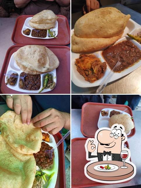 Chole bhature at Kake De Chole Bhature