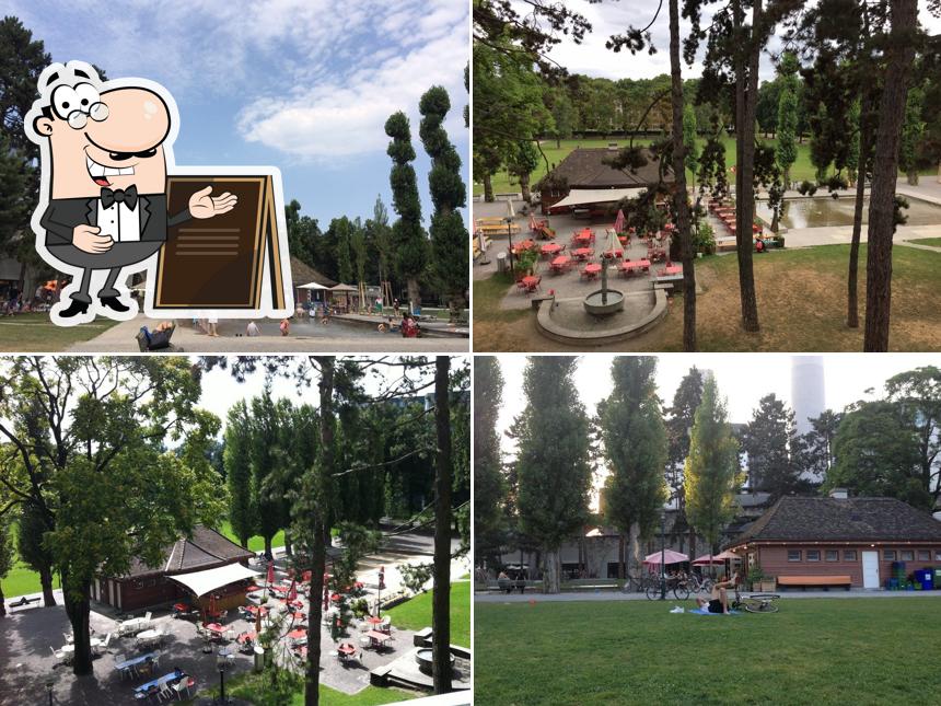 Goditi la vista dall'area esterna di Kiosk