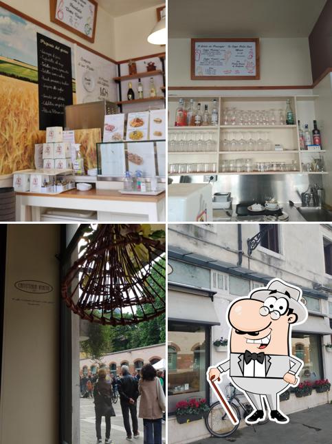 Tra le diverse cose da Caffetteria Veneta si possono trovare la esterno e bevanda