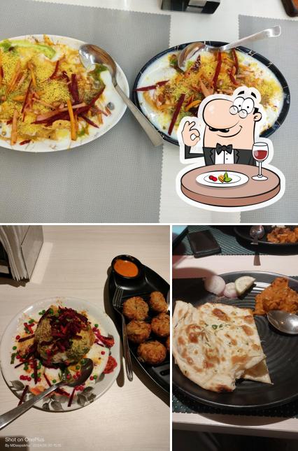 Food at Kesar sweets and restaurant