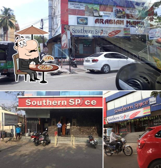 The exterior of Southern Spice Takeaway