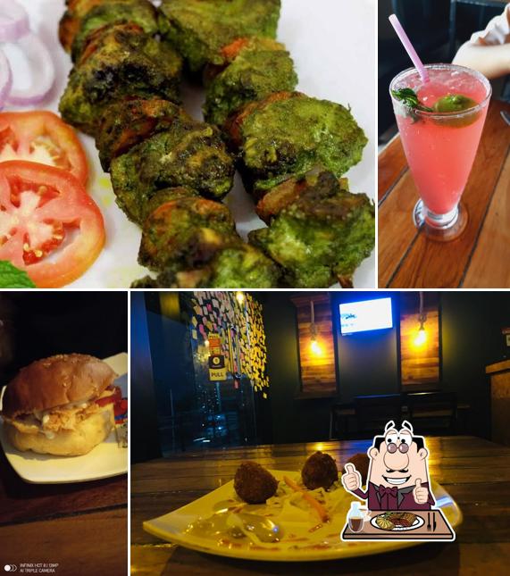 Order meat meals at Hashtag Cafe