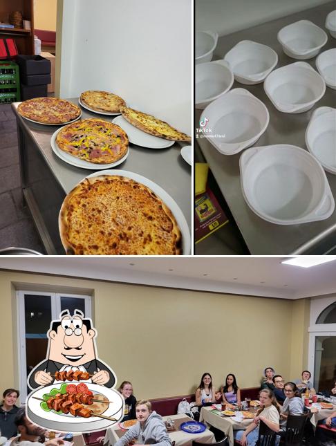 Questa è la foto che presenta la cibo e interni di Kleinholz - Restaurant Pizzeria