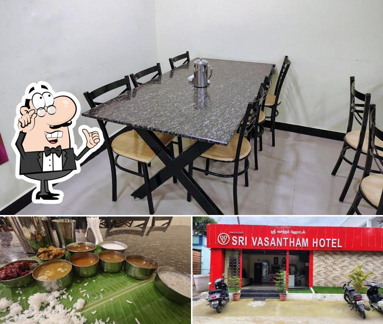 Sri Vasantham Hotel is distinguished by interior and exterior