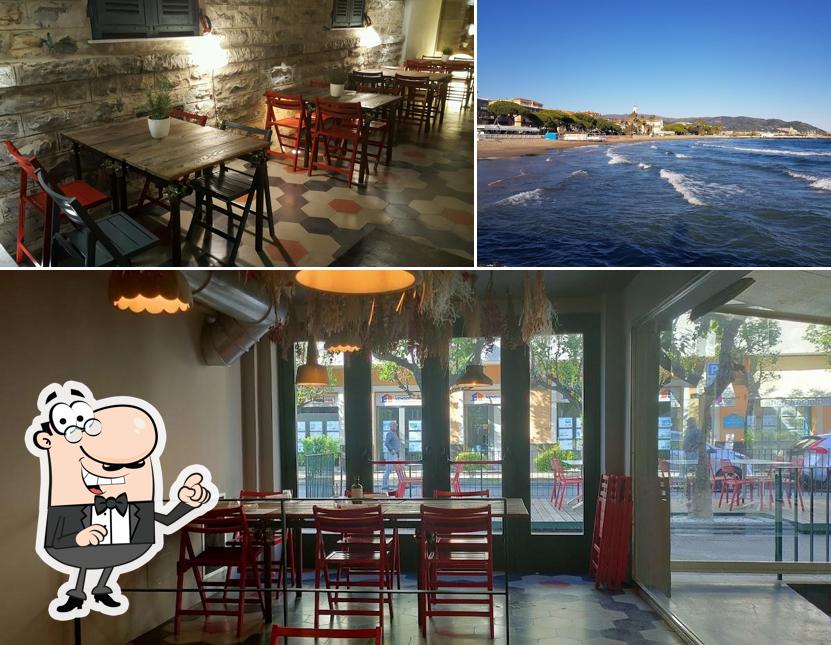 La immagine di interni e esterno da Tavernazero