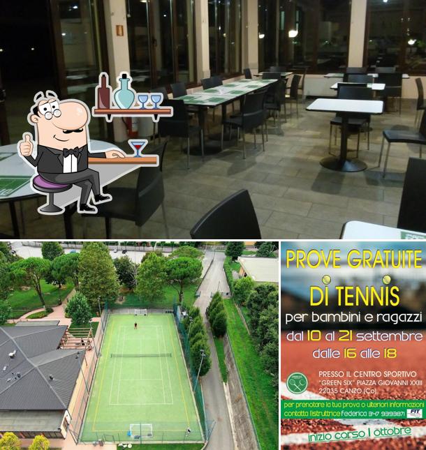 Dai un'occhiata agli interni di Green Six Canzo, Sport e Pizza