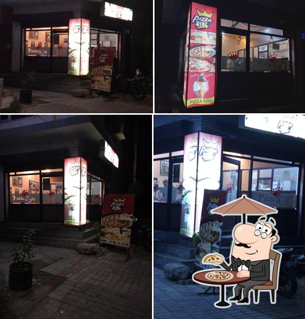 The exterior of Pizza King