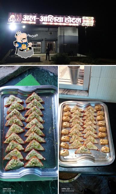 Among different things one can find food and interior at Al-Aliya Non Veg Hotel
