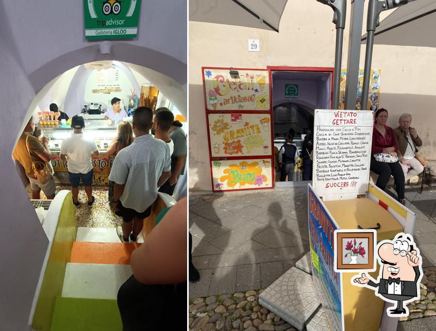 Gli interni di Igloo Ice Cream Shop