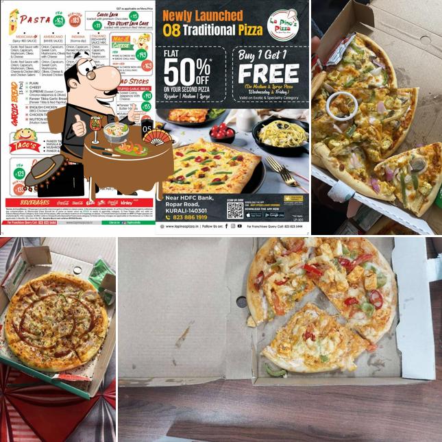 Food at La Pino’z Pizza