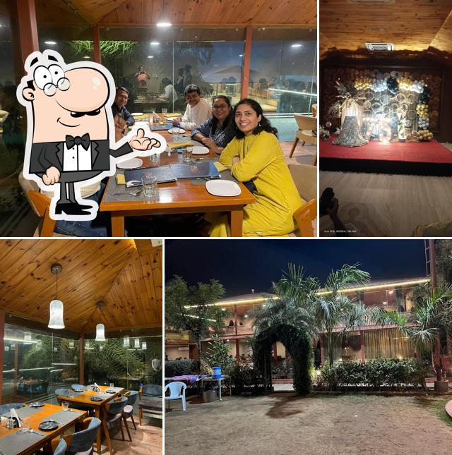 The interior of AANGAN GARDEN RESTAURANT