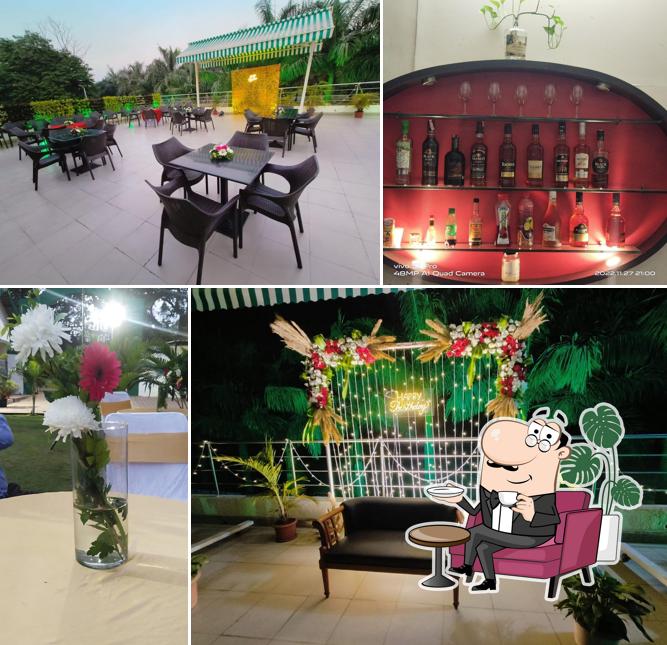 Take a seat at one of the tables at COM Bar