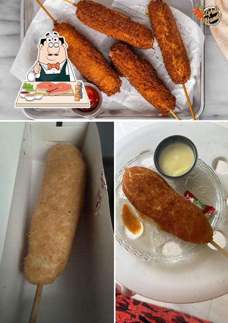 Fish and chips at Pull Hands Corn Dogs