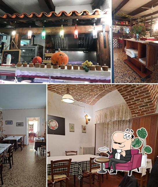 Gli interni di Ca' Rossa Ristorante