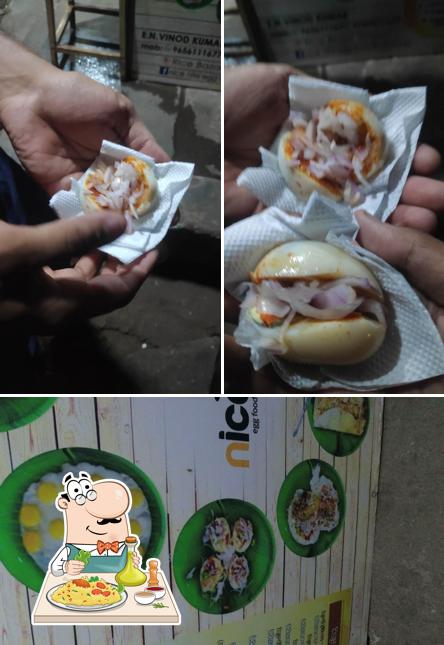 Food at Nice Nite Egg Food Thattukada, Thrissur District, Kerala, India