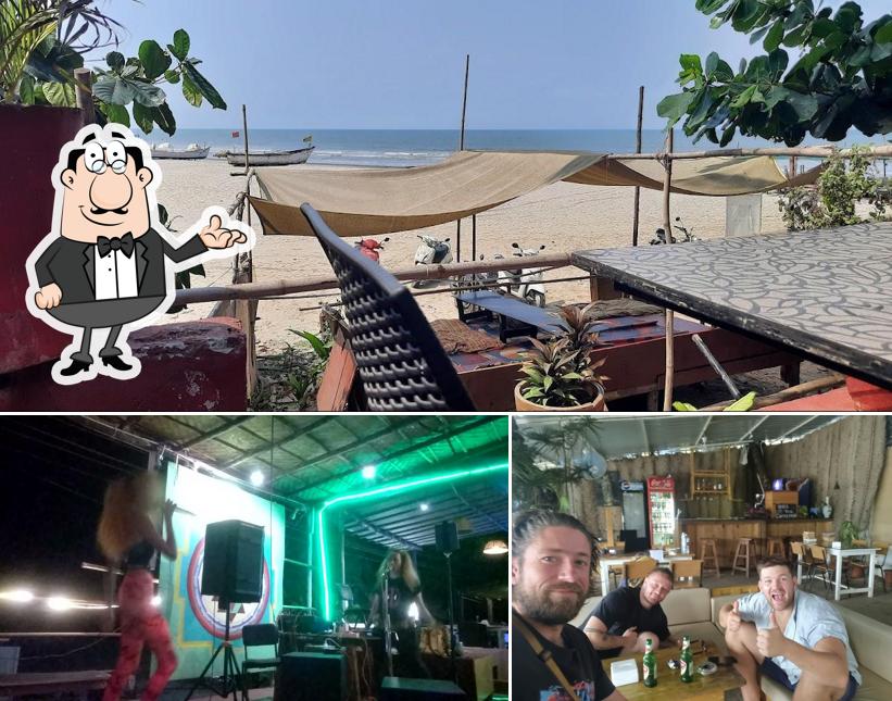 Take a seat at one of the tables at This is it - Live Music & Beach Party