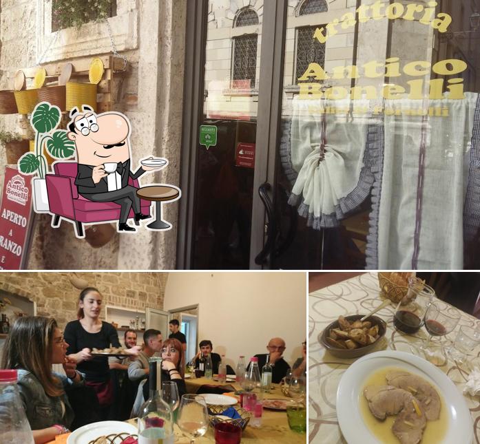 Gli interni di Trattoria Antico Bonelli