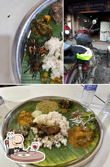 The picture of food and exterior at CHAKLUK HOTEL