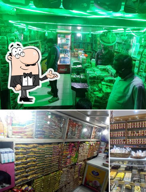 The interior of Dheeraj Fast Food