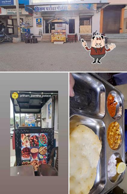 The picture of Pritam paratha Palace’s food and exterior